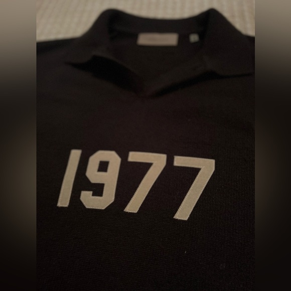 FEAR OF GOD ESSENTIALS Slouchy Collar Knit Sweater Size Small - Picture 2 of 5